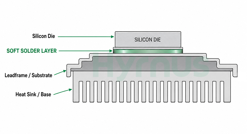 Soft solder die attach process